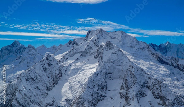 Fototapeta snow covered mountains