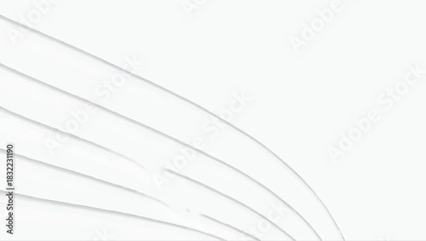 Fototapeta Clean modern abstract background with smooth flowing parallel lines creating a sense of depth.