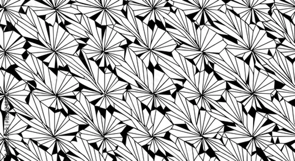 Obraz Stunning geometric leaf pattern for modern designs, elegant textile prints, creative backgrounds, and eye catching abstract art projects, originally vector based