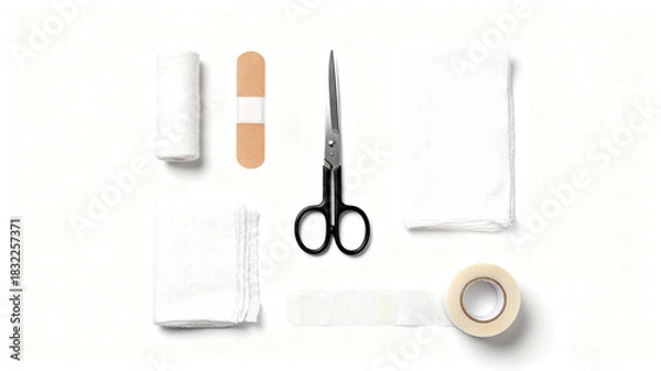 Obraz First Aid Essentials Layout