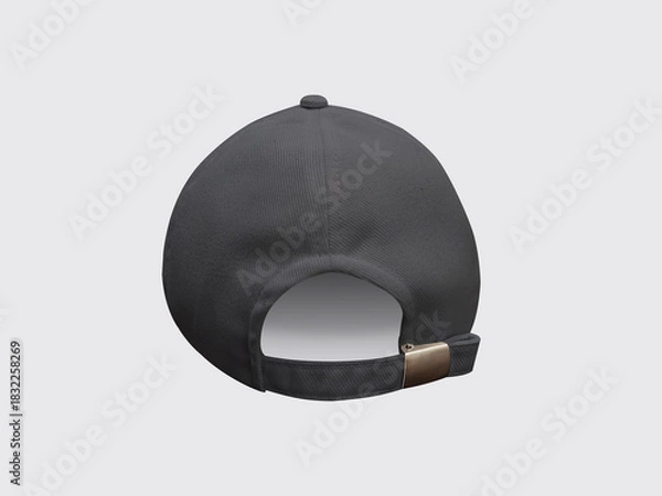 Fototapeta Black baseball cap back view