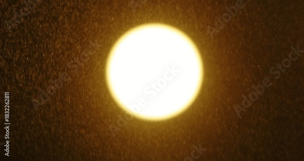 Obraz Bright Light and Falling Particles in the Night