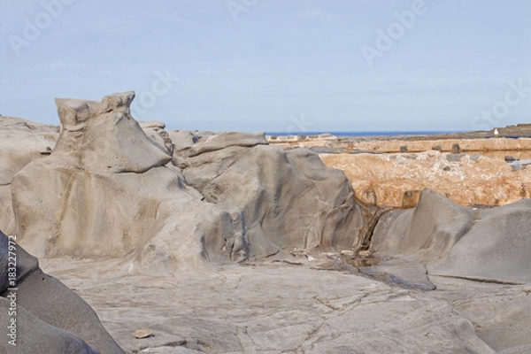 Obraz Gray and yellow rocks.