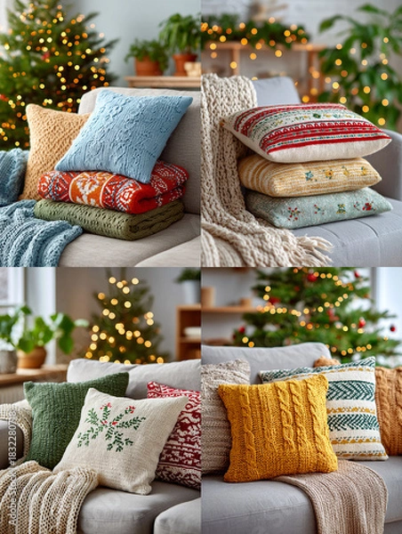 Obraz Cozy Cottage Interior, Warm Home Decor and Slow Living Lifestyle