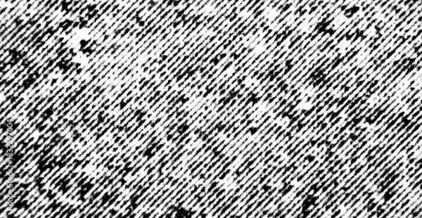 Obraz Macro of Diagonal Black Halftone Pattern on White Paper