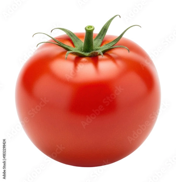 Fototapeta Harvesting fresh tomatoes in a garden nature isolated on transparent background