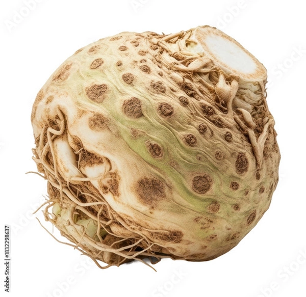 Fototapeta Harvesting celery root farm food isolated on transparent background