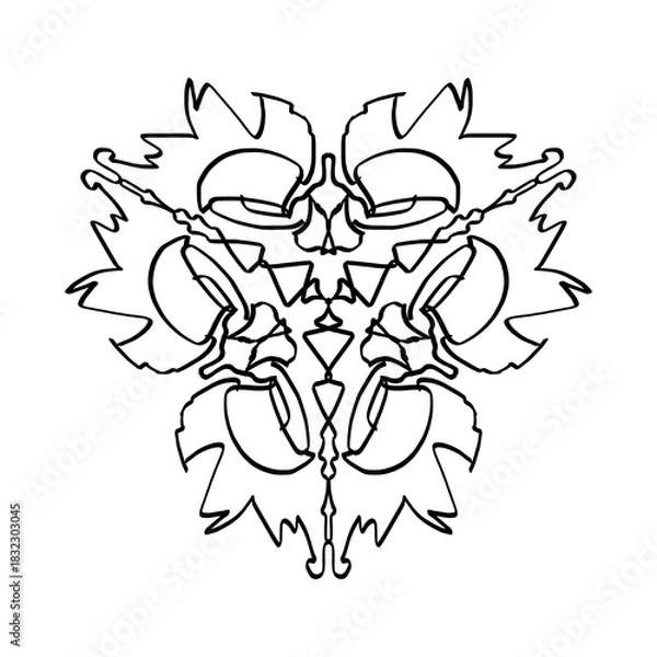 Obraz  Geometric seamless pattern background mandala motif 