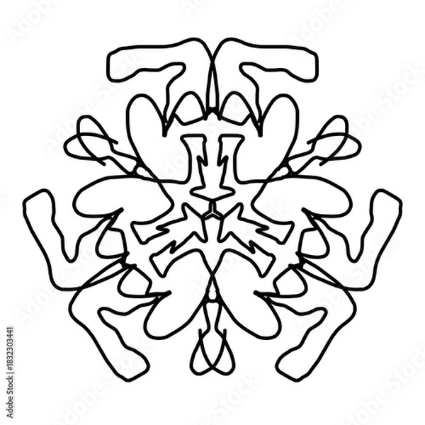 Obraz  Geometric seamless pattern background mandala motif 