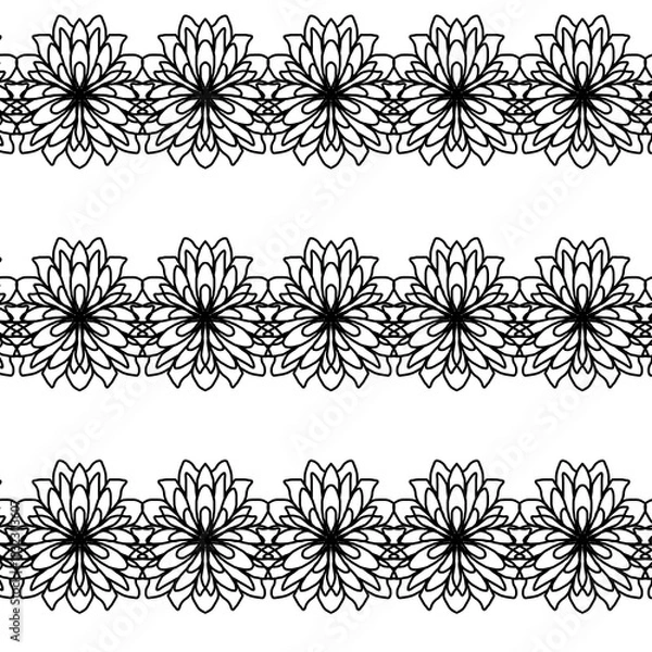 Obraz  Geometric seamless pattern background mandala motif 