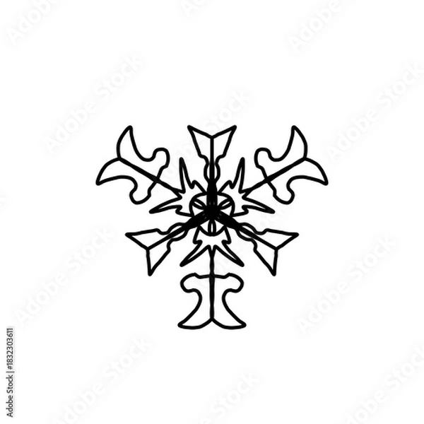 Obraz  Geometric seamless pattern background mandala motif 