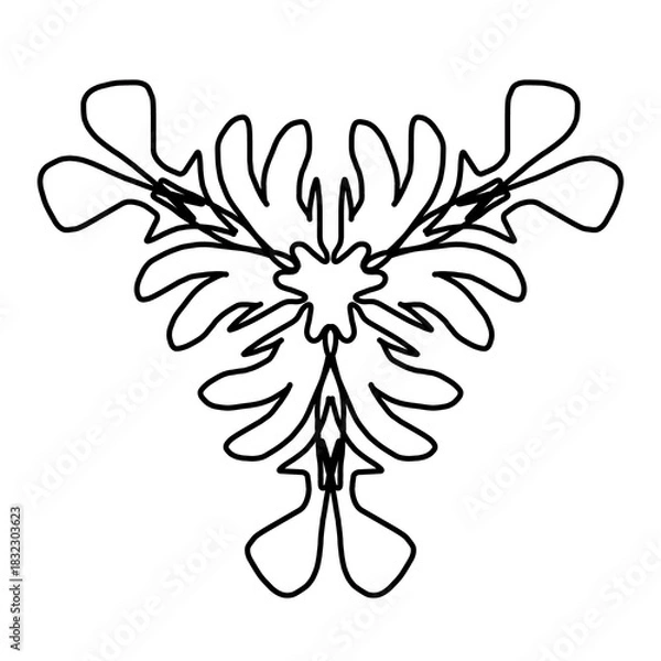 Obraz  Geometric seamless pattern background mandala motif 