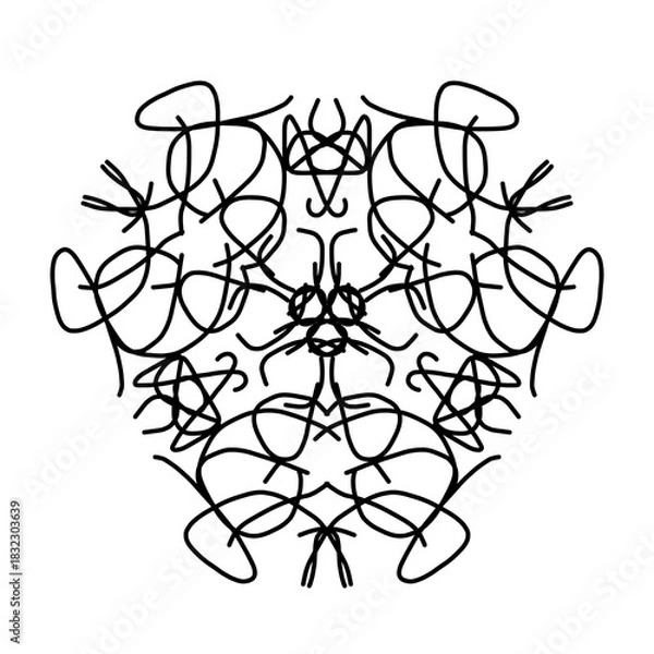 Obraz  Geometric seamless pattern background mandala motif 