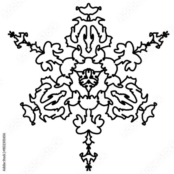 Obraz  Geometric seamless pattern background mandala motif 