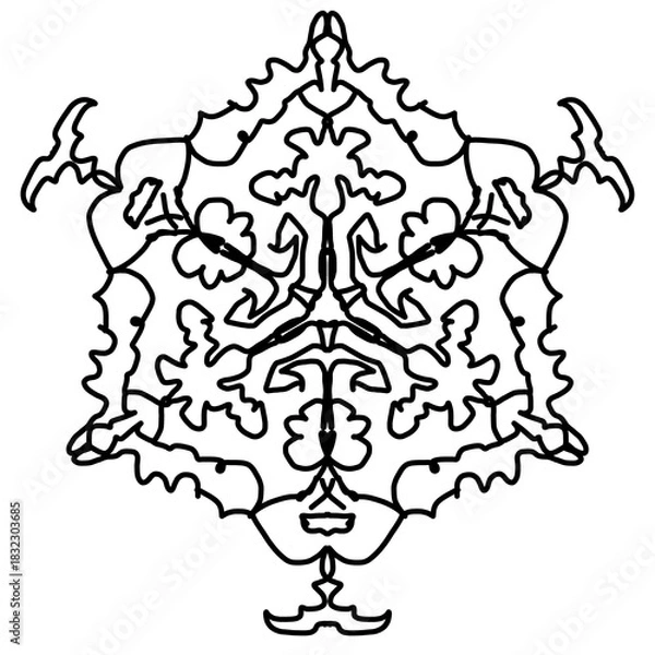 Obraz  Geometric seamless pattern background mandala motif 