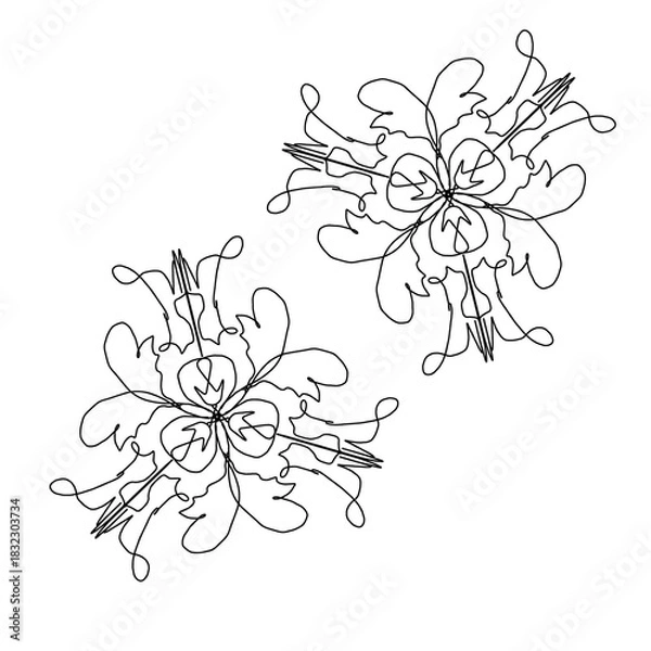 Obraz  Geometric seamless pattern background mandala motif 