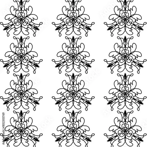 Obraz  Geometric seamless pattern background mandala motif 