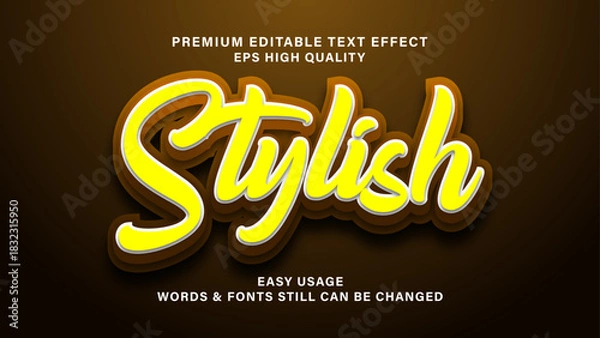 Obraz stylish text effect