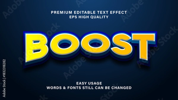 Obraz Boost editable text effect