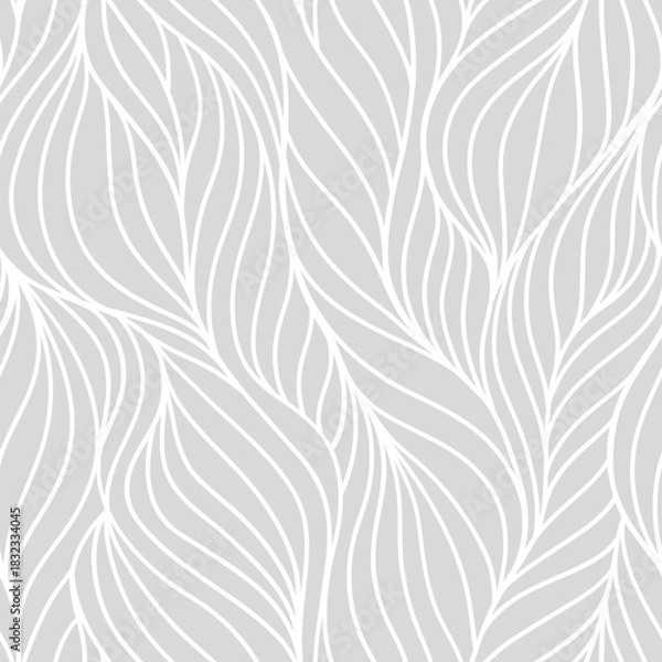 Obraz Seamless abstract wave pattern. Repeating texture. Yarn fibers design. Vector illustration