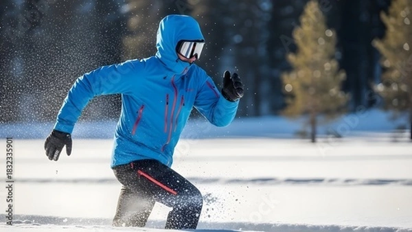 Obraz Winter Sports Jacket Action Shot