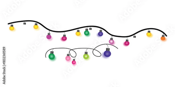 Obraz  string light  vector of  illustrator