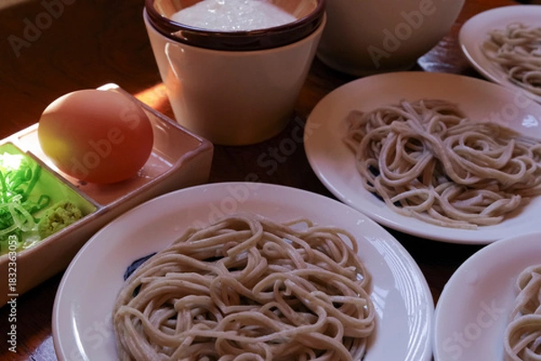 Fototapeta 兵庫県豊岡市の名物・出石皿そば