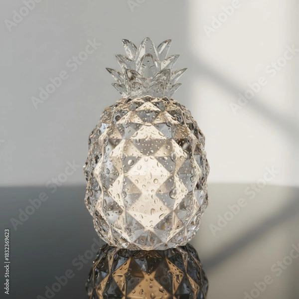 Obraz Crystal Pineapple Decor in Sunlight Reflection