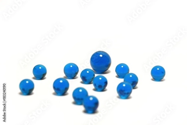 Obraz blue marble balls