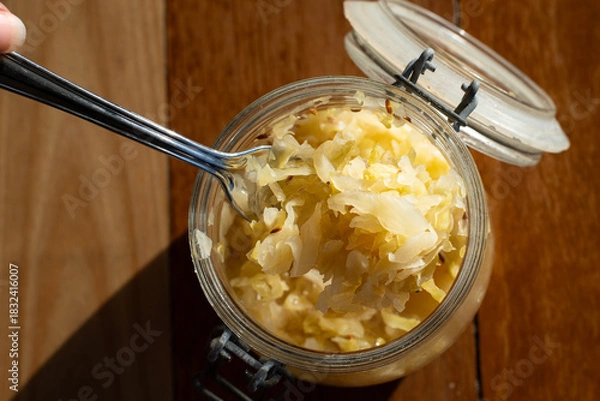 Obraz homemade sauerkraut