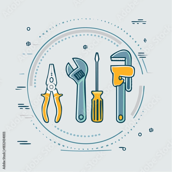 Obraz Abstract image of a dynamic color blend and flowing lines symbolizing energy movement and future technology