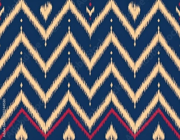 Obraz Vibrant Zigzag and Diamond Pattern