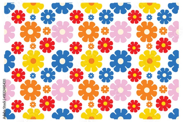 Fototapeta Design background flower colorful unique repeat