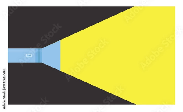 Fototapeta Design background flashlight yellow