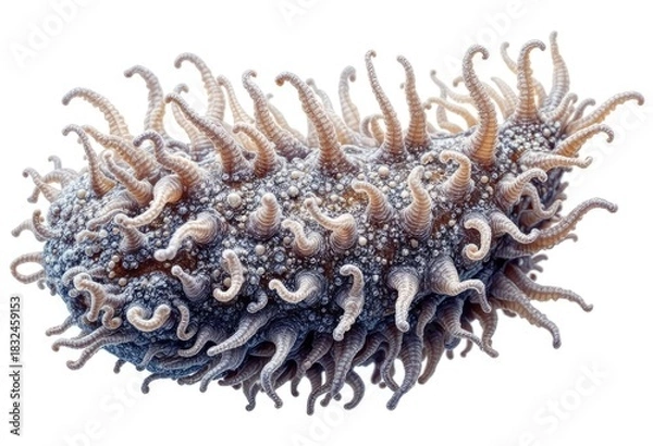 Fototapeta Complex, ornate microbe, 3D render