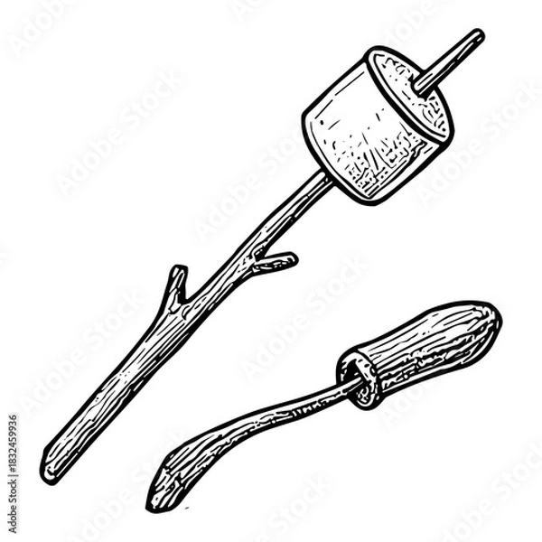 Obraz Marshmallow Roasting Stick