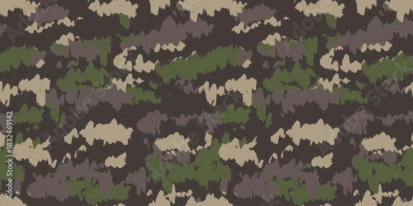 Fototapeta Camouflage background. Seamless pattern.Vector. 迷彩パターン テクスチャ 背景素材