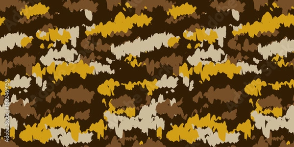 Fototapeta Camouflage background. Seamless pattern.Vector. 迷彩パターン テクスチャ 背景素材