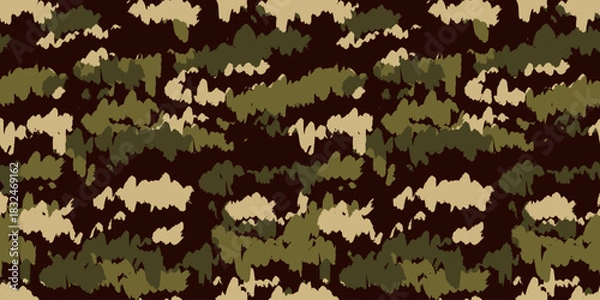 Fototapeta Camouflage background. Seamless pattern.Vector. 迷彩パターン テクスチャ 背景素材