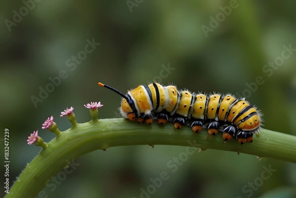 Obraz caterpillar on a flower