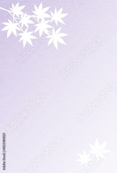 Obraz 喪中はがき〈モミジ〉　C-3