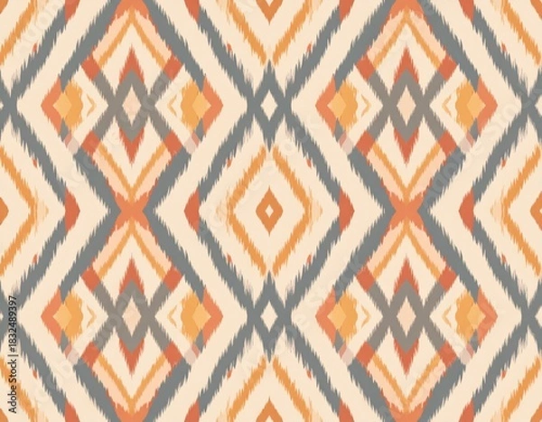 Obraz Decorative Geometric Diamond Pattern Textile