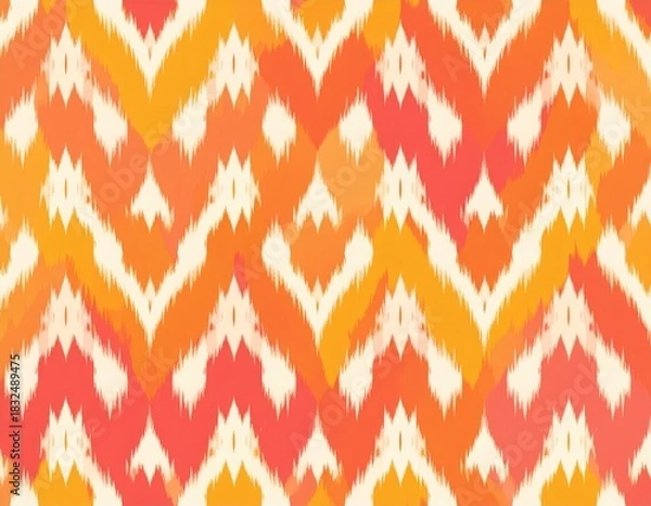 Fototapeta Vibrant Abstract Geometric Chevron Pattern