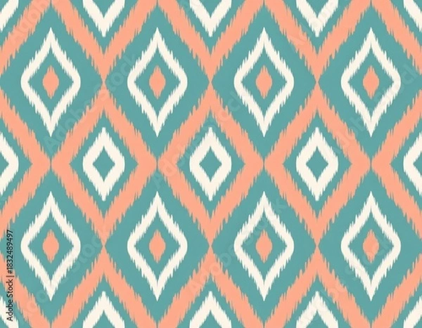 Obraz Bold Geometric Diamond Pattern Design