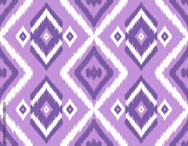 Obraz Purple Geometric Diamond Pattern Design