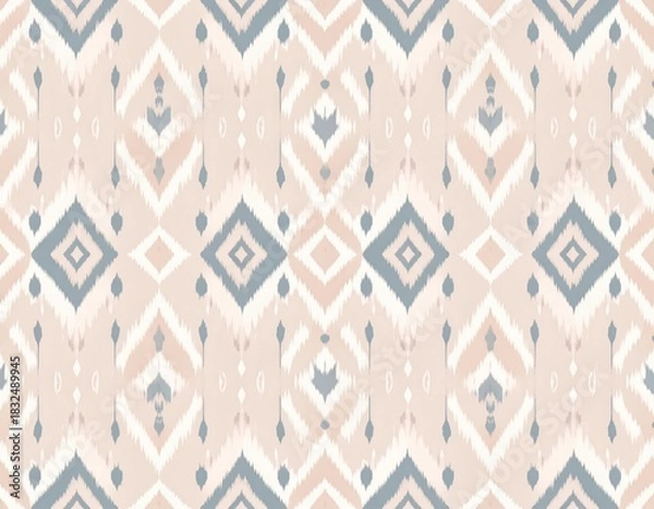 Obraz Calm Geometric Ikat Diamond Pattern