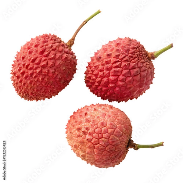 Fototapeta lychee isolated on white