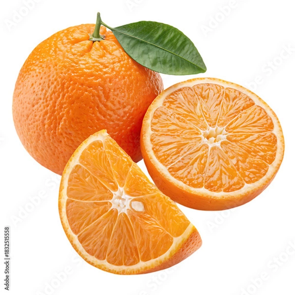 Obraz orange on white background