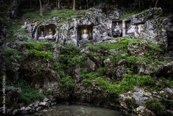Obraz buddha statues in china