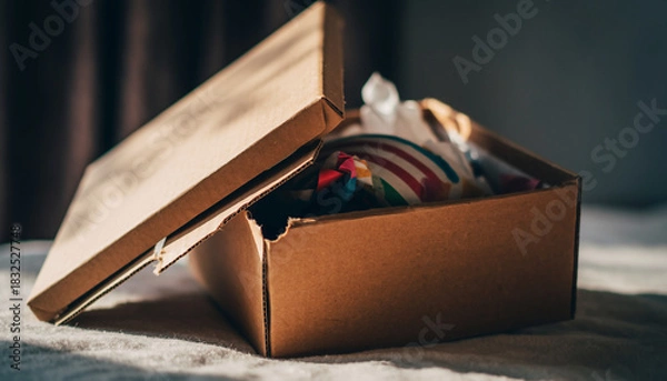 Obraz プレゼントの箱を開けた後